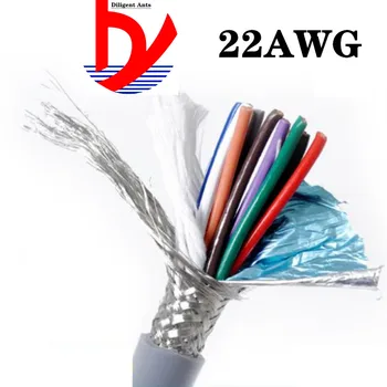 22AWG 2/3/4/5 core Towline tienený kábel 5m PVC ohybný drôt TRVVP odolnosť voči ohybu odolnosť voči korózii medený drôt