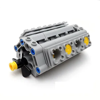 1Set V8 Motor, Valec Výkon motora, Valec model Tehly Súčasti Hračky Kompatibilný s logoes Technickej Časti Hračky