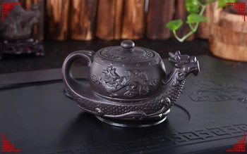Hot Predaj Čínskych Yixing fialová hliny Kanvica,Raditional dragon čaj hrniec, Veľká kapacita Ručné hliny čaj nastaviť kanvica kung fu kanvica