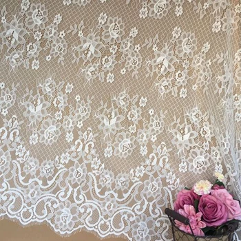 LASUI 1,5 m\3 m vysoký stupeň Rias francúzskej Čipky Textílie svadobný závoj, šaty, sukne opona a výzdoba príslušenstvo C0266