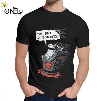 Človeka T Shirt Monty Python Black Knight Tis, Ale Poškriabaniu Tele Rany Bavlna Vtipné O-krku Karikatúra Tlače La Camiseta
