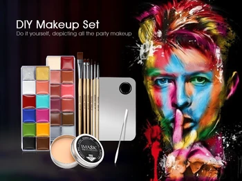 IMAGIC Profesionálny make-up Kozmetika 1 X12 Farby Orgán Maľovanie+Pokožky, Vosk+profesionálny make-up make-up remover Nastaviť Nástroje