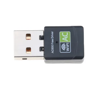 Bezplatný Bezdrôtový Ovládač USB Wifi Adaptér 600Mbps 2.4 G/5G Dual Band Wi-fi Sieťová Karta Ethernet Lan Wifi Dongle 802.11 n/g/a/ac