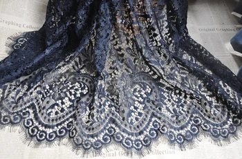 Krásna Čierna/Off-white Rias Čipky Textílie ,Svadobné Dekorácie.Obrus DIY Remesiel Šírka 150 cm 3Ms/veľa