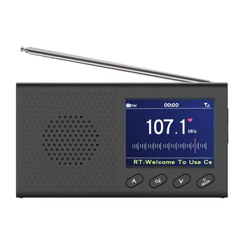 DAB Rádio s 2,4-Palcový Farebný LCD Sn Nabíjateľná Prenosné Digitálne FM DAB MP3 Prehrávač, Digitálny Tuner Vysielanie