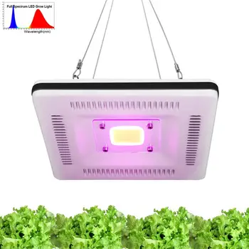 500w COB LED Rásť Svetlo celé Spektrum Rastlín Rastú Lampa Nepremokavé Ultratenké Rastlín Lampa Pre Vnútorné Kvety AC 185-265V