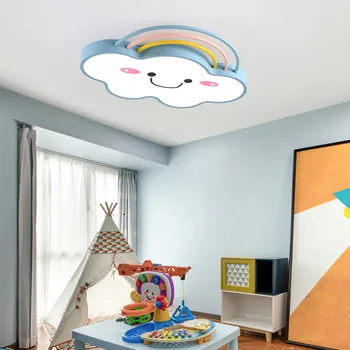 Moderné Cartoon Rainbow Cloud Baby Girl Deti Detská Izba Stropné Svietidlo Led Stropné Lampy, Svetlá Pre Spálne Škôlky Strechy Lampa