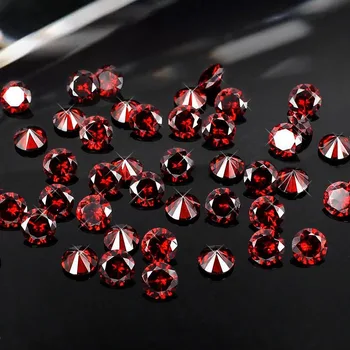 Siam Brilantné Farby Cubic Zirconia Kamene Okrúhly Tvar Pointback Korálky Dodávky Pre Šperky 3D Nechty Umenie DIY Dekorácie 4-18 mm