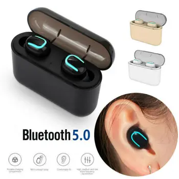 Dvojičky Bluetooth 5.0 Bezdrôtové Slúchadlá In-Ear Dual Slúchadlá TWS Headset S Mikrofónom Charge box Sport Herné Slúchadlá Handfree 2019