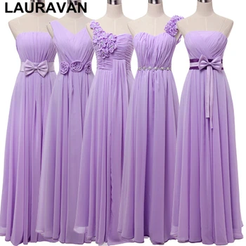 ženy župan mariage sestra nevesty plus veľkosť levandule žena bridesmaid, dlhé šaty bez ramienok svetlo fialová lila šaty šaty