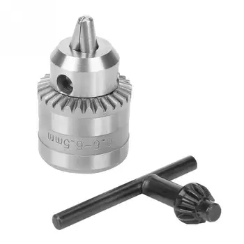 Nepremokavé Elektrickú vŕtačku chuck 0.6-6,5 mm Mini Key Typu Drill Chuck s Chuckom Kľúč pre Elektrické Vŕtačky
