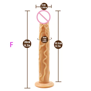 YUELV 6 Štýl Handfree prísavky Flexbile Dildo Realistického Penisu Penis Análny Plug Vibrátor G-spot Stimulovať Dospelých, Sexuálne Hračky Pre Ženy