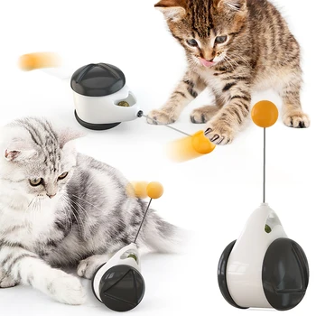 Smart Cat Hračka S Volantom Self-Zostatok Hračka Pet Roztomilý Interaktívne Hračky, Zábavné Kitty Hračky Nepravidelný Rotujúce Režim Hračiek Pre Mačky