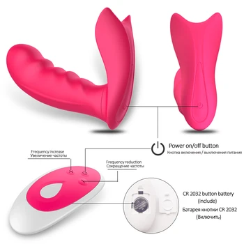 Silikónové Vibračné Nohavičky Dildo Vibrátor Masér Motýľ String Nositeľné Diaľkové Klitorálny Stimulácia Dospelých sexuálnu Hračku pre Ženy