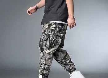 Listy Tlač Streetwear Mužov Cargo Nohavice Plus Veľkosť 7XL 8XL Hip Hop Bežné Mužskej Trati Nohavice Big Veľkosť Joggers Nohavice Mužov Nohavice