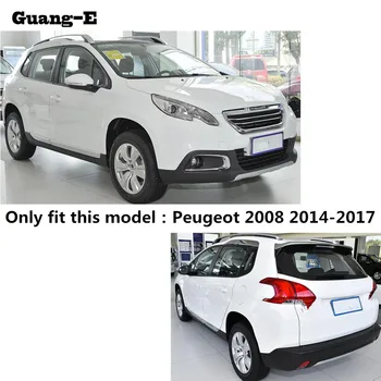Peugeot 2008 2016 2017 karosérie Predné Svetlo na Čítanie Detektor Rám Stick ABS Chrome Kryt Výbava Časti 2 ks