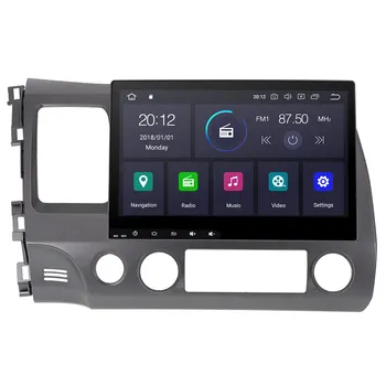 Quad core Android 9.1 Auto Stereo Smart Multimediálne DVD Prehrávač, GPS pre Honda CIVIC 2006-2011 Audio rádio magnetofón vedúci jednotky