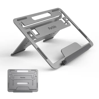 Parblo PR110 Nastaviteľný Stojan Tabletu s Kovovou Vzhľad Vhodný na Displej tabletu iPad a Prenosný skladací stojan