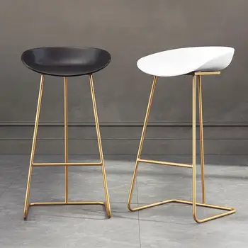 Nordic kovaného železa tvorivé moderný bar stoly a stoličky kaviareň zlatá bar stoličky recepcii vysoké barové stoličky LX103106
