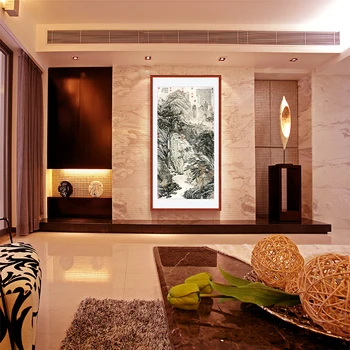 Čínska maľba, obývacej izby, dekorácie, maliarstvo pozadí stene visí obraz Mount Lu frameless maľovanie
