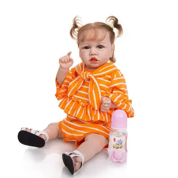 Rýchle Dodanie Novorodenca Boneca Baby Doll Hračky Telo Silikónové Realistické Reaborn Deti Bábiky Deti Playmate Darček K Narodeninám