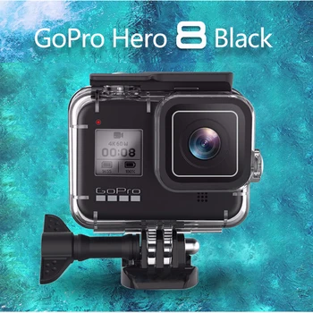 Príslušenstvo pre GoPro Hero 8 Black Vodotesné púzdro/rám/Tvrdeného Skla Screen Protector/puzdro/Filtre/Silikónové Krytie