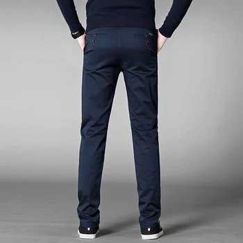Jeseň Bežné Nohavice Mužov 2020 Obchodný Úsek Bavlna Straight Fit, Nohavice Muž Formálne Šaty, Nohavice Čierna Khaki Plus Veľkosť 42 44 46