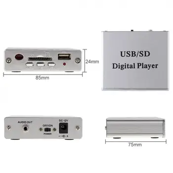 Predaj Zosilňovač, MP3, SD, USB, Audio Prehrávač, Čítačka 3,-Elektronické Tlačidlové Ovládanie s Diaľkovým