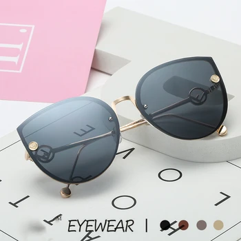 2021 Ženy, slnečné Okuliare bez obrúčok UV400 Dizajnér Značky Vysokej Kvality Gradient Slnečné Okuliare Žena oculos