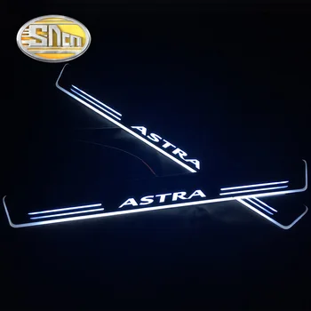Pre Opel Astra Vauxhall Akryl Pohybujúce sa LED Vitajte Pedál Šúchať Doska Pedál Dvere, Parapetné Cesta Svetla šúchať doska prah