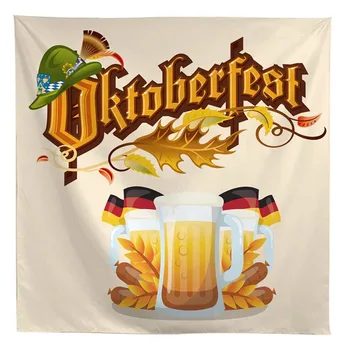 Oktoberfest Dekorácie Gobelín Pivo Vlajka Stene Visí Horizontálne Výzdoba Pre Spálne, Obývacia Izba Koľaji Výrobnú Cenu