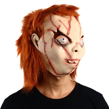 Patygr Strašidelné Dieťa Strašidelné Masky na Tvár Chucky Halloween Kostým, Maska Horor Bábika Maska NOVÉ
