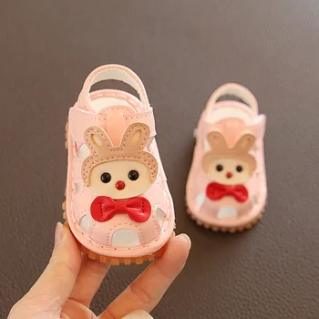 Letné dievčenské detské sandále 0-1-2 rokov šľachy dolnej mäkké batoľa topánky deti roztomilé deti sandále dieťa ležérne topánky