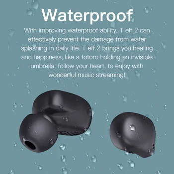 Bluedio T-elf 2 Bluetooth TWS Slúchadlo V Uchu Bezdrôtový Nepremokavé Stereo Športové Slúchadlá