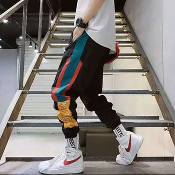 Móda Mužov Tanečné Nohavice Vysoký Pás Hip Hop Jogges Ženy Vojenské Nohavice Jogger Nohavice Tepláky Streetwear Bežné Japonsko Nohavice Mužov