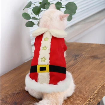 Vianočné Pes, Mačka Oblečenie Zimné Malé Psy Srsť Bundy Teplé Šteňa Mačka Oblečenie Chihuahua Yorkie Kabát pre Malý Pes Kostým