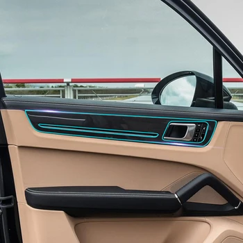 Interiéru vozidla Konzoly Výstroj Panel Clear Screen Protector, Priehľadný Ochranný Film Nálepka pre Porsche Cayenne 2018 Príslušenstvo