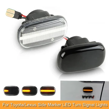 2 ks sekvenčných blinker zase signálu, dynamické led svetlá pre Lexus GS300 RX XU1 RX 300 330 350 Toyota Yaris Vios Verso Prius Ipsum