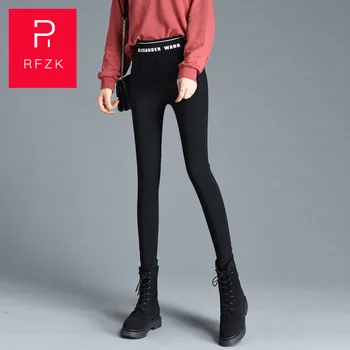 RFZK Plus velvet legíny ženy nosia vysoký pás bol chudý 2020 jesenné a zimné nové pohodlné pevne nohu nohavice zhustne