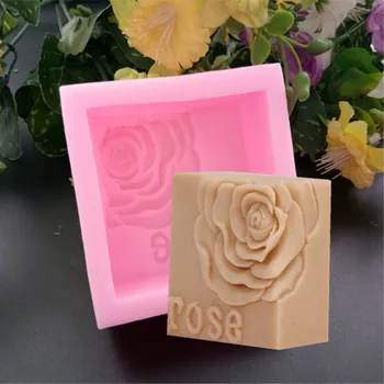 2018 Nové Rose Silikónové Mydlo Formy Sviečka Formy 3D Kvet Silikónové Formy na Mydlo Torte Čokoláda Remeselnú Výrobu