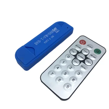 TV Tuner USB2.0 Modré TV Stick DAB FM DVB-T RTL2832U R820T SDR RTL-SDR Modul Stick Digitálny TV Prijímač IR Diaľkové ovládanie S Anténou