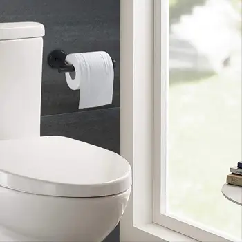 304SUS nerez matný čierny Toaletný papier držiak na stenu toaletný papier držiak pre kúpeľňové doplnky
