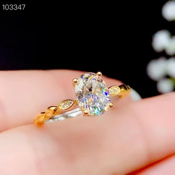 2020 praskanie moissanite krúžok pre ženy šperky zásnubný prsteň pre svadobné 925 strieborný prsteň darček k narodeninám pozlátené farba