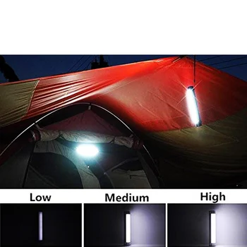 EZK20 Dropshipping Prenosné Svietidlo LED Camping Svetlo Osvetlenie Stick USB Nabíjateľné Magnetické Lišty pre Núdzové Turistika Cykloturistika