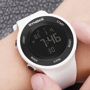 SYNOKE pánske Hodinky Vodotesné LED Alarm Odnímateľný Popruh Športové Hodinky Digitálne náramkové hodinky Hodinky Pre Ženy Muži Relogio