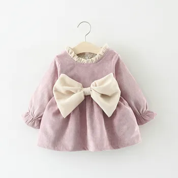 Melario Baby Girl Dress Jeseň Krásne Party Šaty Batole Detské Oblečenie Luk-uzol Sladká Princezná Šaty, Kostýmy Ležérne Oblečenie