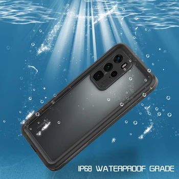 Pre HUAWEI P40 Pro P30 Prípadoch, Vodotesný IP68 Plávať Dôkaz Vonkajšie Potápanie Plný Zapečatený Kryt na Huawei P 40 Pro Mate 20 30 Pro Capa