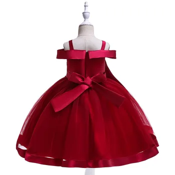 Európa a Spojené Štáty jesenné a zimné detské šaty 2019 nové Európske a Americké načechraný princezná šaty flitrami f