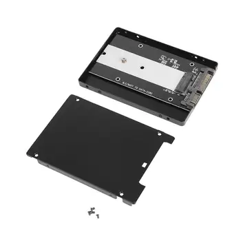 M. 2 NGFF 2,5 palcový SATA 3.0 SSD Adaptér Hliníková konštrukcia Prípade 2242/2260/2280 ssd Pevný Disk Box