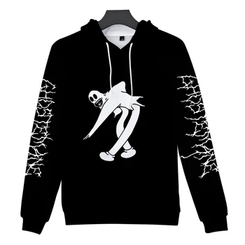 3D Hoodies Ghostemane World Tour Rockovej Hudby Logo Mikina Muži/Ženy Streetwear 3D Tlač Pulóver s Kapucňou Módne pánske Mikiny